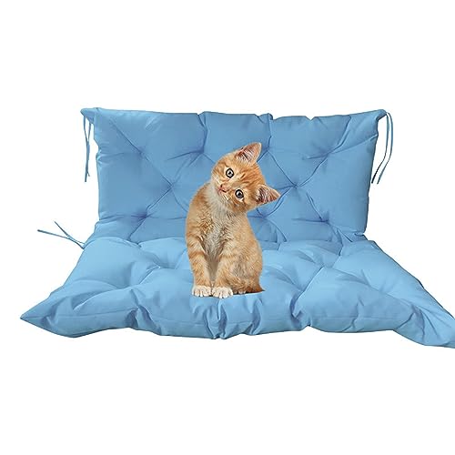 Coussin de banc de jardin 150x99x10 cm imperméable avec dossier pour extérieur