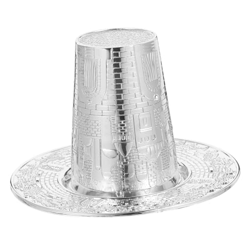 Table de Shabbat : ensemble gobelet Kiddush gravé pour le vin - 2