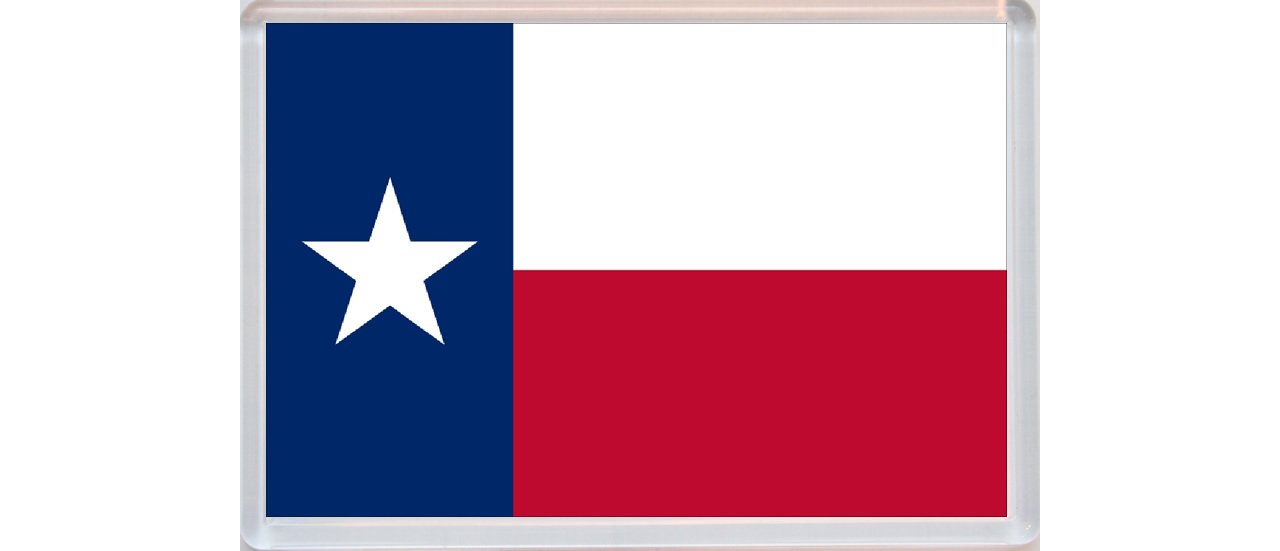 Baked Bean Store Multicolor Texas - Usa State Flag - United States Of America - Jumbo Fridge Magnet
