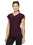 HEAD Women's Perfect Match Short Sleeve Workout T-Shirt - Performance V-Neck Activewear Top