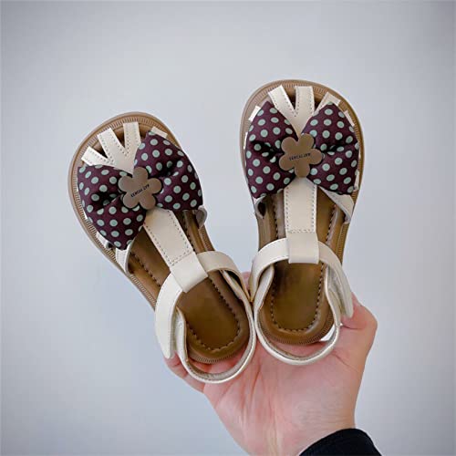 sfdgfhyf Tennis Shoes for Toddler Kids Baby Girls Sandals Summer Polka Dot Flower Bow Sweet Dwarf With Shoes for2 to3