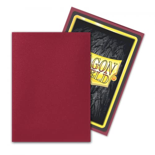 Arcane Tinmen AT-11050 Dragon Shield Sleeves – Matte: Blood Red 100Ct - Mtg Card Sleeves Are Smooth & Tough - Compatible With Pokemon & Magic The Gathering Card Sleeves  thumb #1