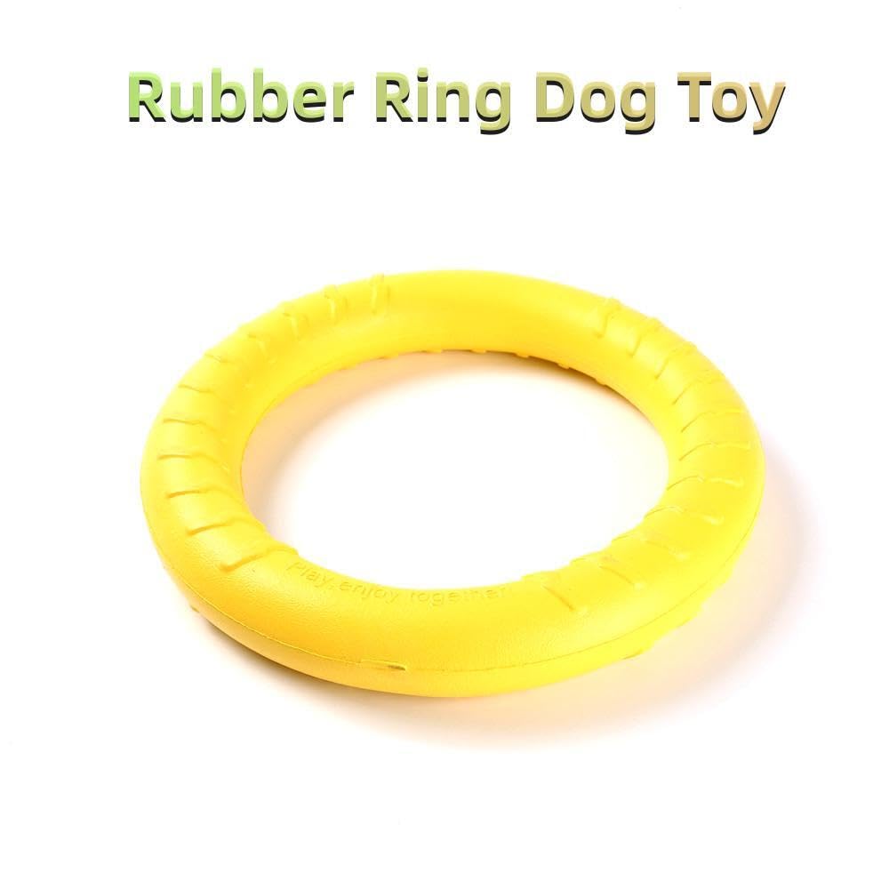 Anillo de mosca para perro, anillo de fitness flotante para perro, juguetes de disco volador para perros al aire libre, juguetes masticables duraderos para entrenamiento al aire libre,