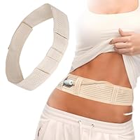 CULEO 1-teiliger Bauchgurt, Bauchdialysegürtel, atmungsaktiv, verstellbar, Katheterschutzgürtel, Katheterhalterung, Bauchdialyse (M)