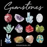 Willow Creek Press Gemstones Monthly 2025 Wall Calendar (12