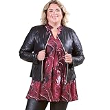 MAGNA Lederjacke in Schwarz – Größe 40/42
