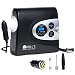 BRILL'S 12V DC Portable Tire Inflator Pump, 150 Psi Electric Air Compressor for Cars, Bikes, Motorcycles and Balls. Carry Case and USB Car Charger Included