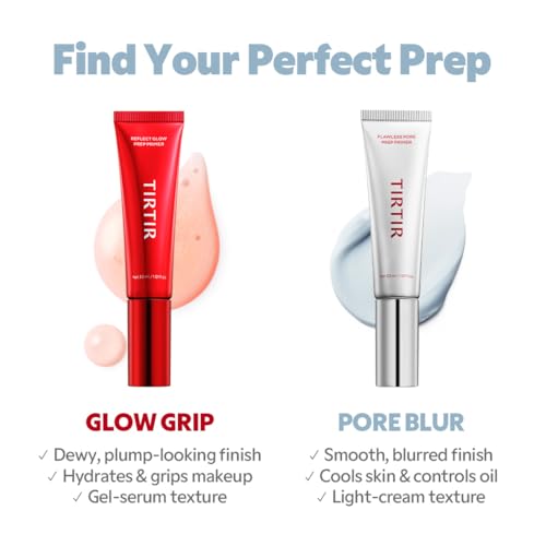 Image of TIRTIR Flawless Pore Prep Primer | Pore Blurring Cooling K-Beauty Primer, Skincare-Infused, Smooth & Even-Toned, Non-Sticky Long-Wear, All Skin Types, (30ml, 1.01fl.oz)