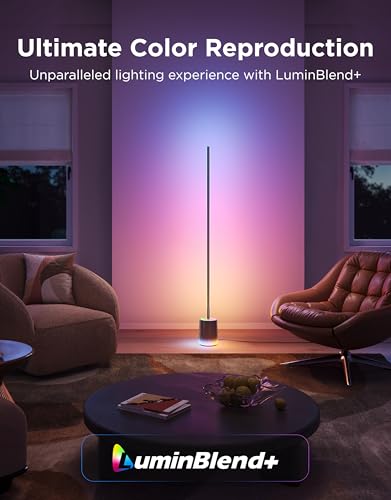 Image of Govee Floor Lamp 3 with Luminblend+ Technology, 2100lm Standing Lamp, Work with Matter,1000K-10000K Modern Floor Lamps for Living Room, Bedroom, Office, Corner Lamp with Dynamic Scenes, DaySync