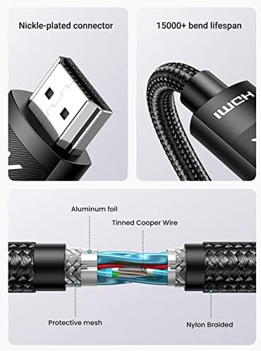 Ugreen 4K HDMI Kablosu ARC 3D Ethernet için PS5 Soundbar, Xbox Series S, Monitör vb. (2M) - Görsel 5