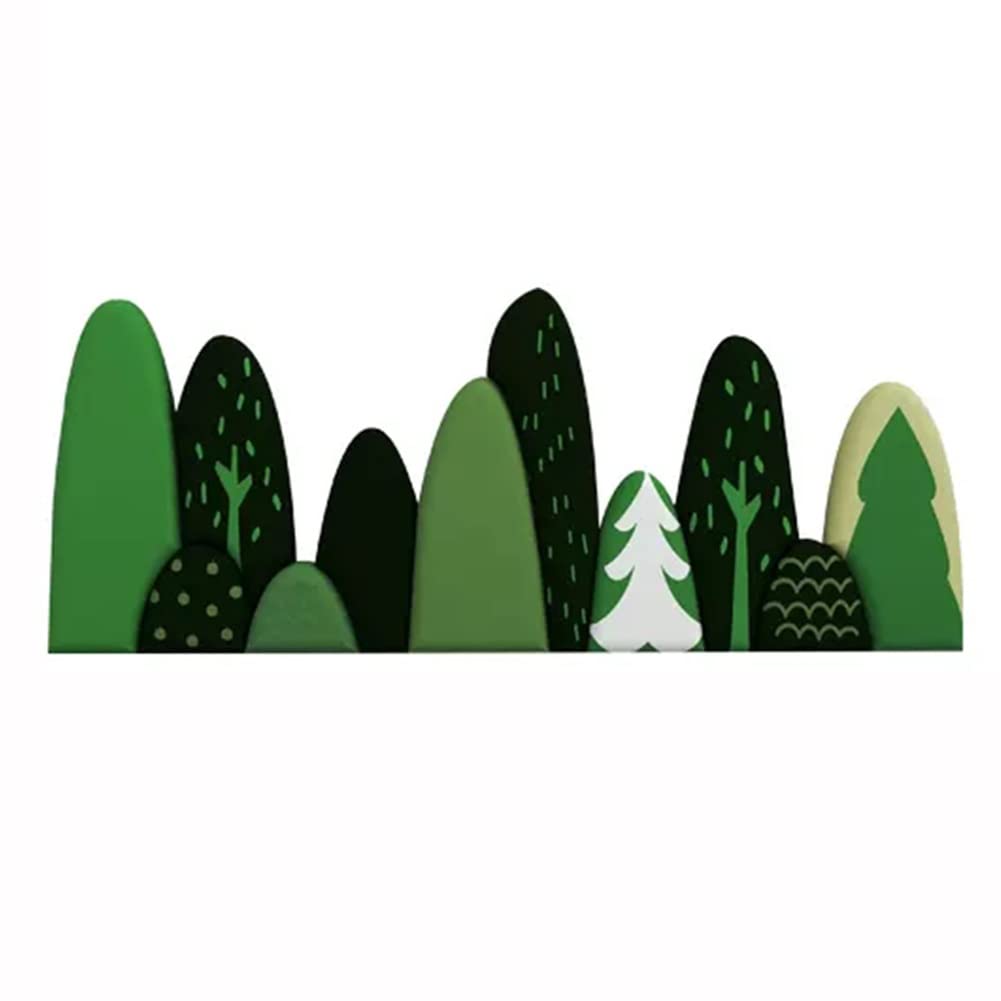 3D Anti-Collision Wall Stickers 11-częściowy zestaw antykolizyjnych naklejek ściennych 3D dla dzieci pokój dziecięcy tatami nocna PU samoprzylepna płyta ścienna Mata ścienna, Trwała | łatwa do czyszcz