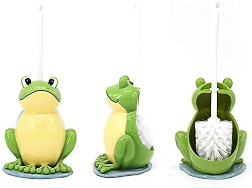 SPOUR Bath Creativity Toilet Brush, Brush Set Rana Bath Bathroom Cleaning Tool Brushes and Brush Holder by Toilet