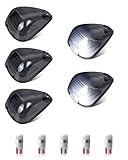 BIFTU LED Cab Lights Smoked Lens Roof Top Clearance Marker Lights with 5Pcs White T10 Bulbs Compatib