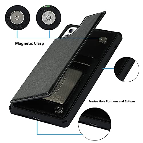 Coque cuir PU iPhone 11 premium anti-choc et compartiment carte haut de gamme - 4