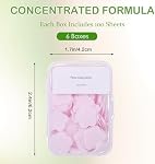 600PCS Portable Mini Soap Sheets – Scented Disposable Hand Washing Paper, Travel-Friendly & Water-Soluble Soap for Camping, Hiking & Outdoor Use