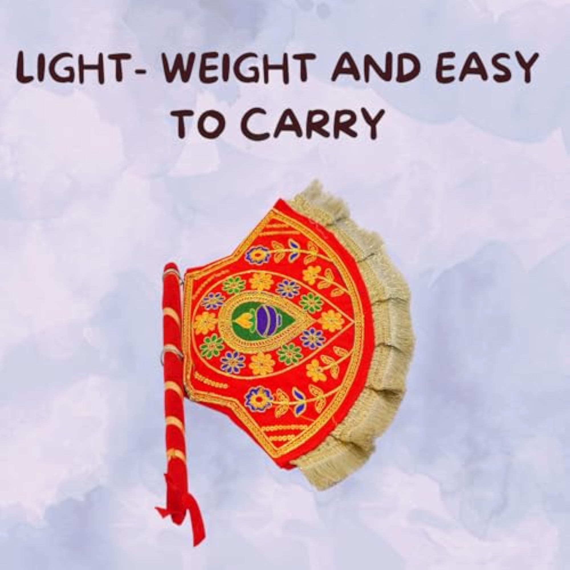 Both side Decorative Haldi Mehndi Handmade Decorative Hand Fan