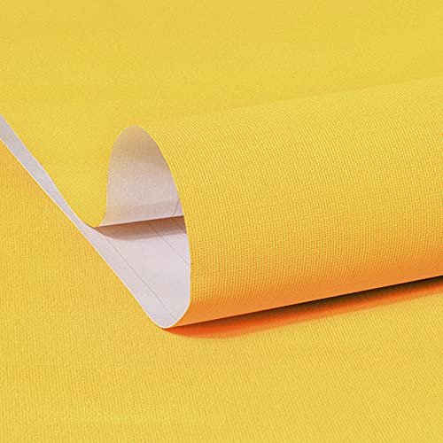 Image of Jaamso Royals Yellow Plain matt Wallpaper - Self Adhesive, Water Proof, Peel and Stick Sticker (60 CM x 1000 CM, Yellow)
