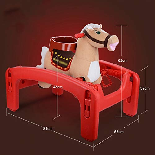 Schaukelpferd QIQIDEDIAN Hölzernes Pferdemusikschaukelpferdenkinderpferdeschwimmpferd mit doppeltem Verwendungszweck – Bild 5