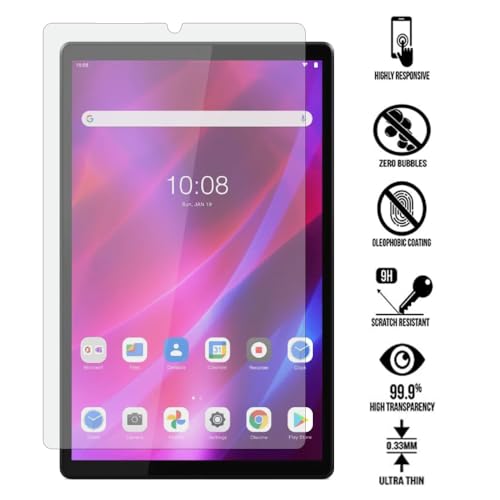 Image of Screenguard For Lenovo Tab K10, Fiber Tempered Glass Screen Protector, Screen Guard