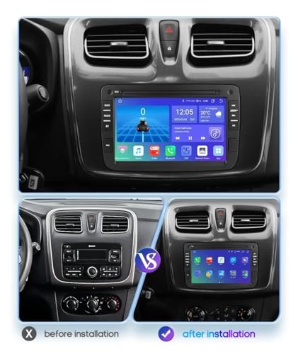 Autoradio Android 12 Dacia Duster écran tactile multimédia 9 pouces OBD2 - 2