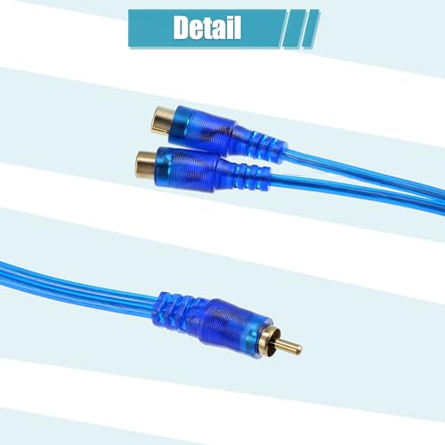 Cable divisor RCA para subwoofer con conector en Y que duplica la señal de audio sin pérdidas 5