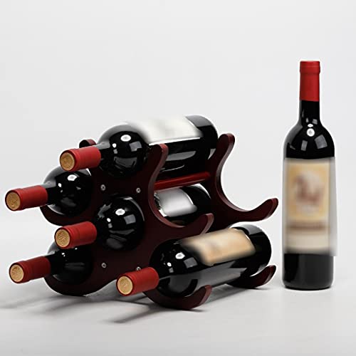 Soporte para botellas de vino de madera FENOKD miniatura 3