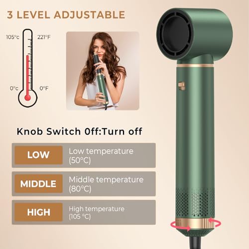 Image of 5 in 1 Upgrade Hair Dryer Brush Set Blow Dryer Brush, Negative Ion Air Styler Curling Wrap Air Curler, Hot Air Brush Curling Iron Hair Styling Tools As A Gift for Straight /Curl /Dry /Smooth