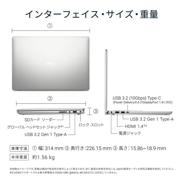 Amazon.co.jp: Dell 14 ノートパソコン DC14255 Ryzen7 250/メモリ16GB
