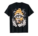 Waschbär Damen Kleidung Herren Raccoon Kaffee Deko