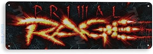 Tinworld Tin Sign: Primal Rage Arcade Game Room Marquee Metal Decor Retro Console A895 image 4