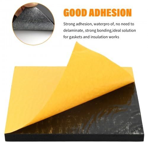 Rapidbok 4 Stück 10mm Dicker 150 * 150mm Anti Rutsch Pad Selbstklebend, Gummimatte für Möbel, Selbstklebende Schaumstoffplatte, rutschfest Möbel Pad, Schwarz rutschfeste Eva Schaumstoffmatte