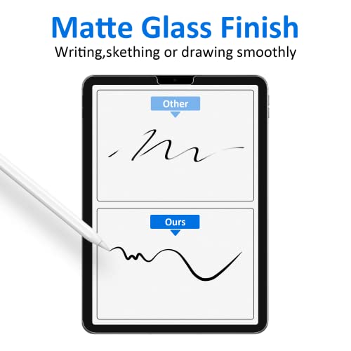 Ambison [2 Pack Matte Glass Screen Protector Compatible With Ipad Air 5Th Generation 2022 10.9 Inch, [Install Frame] Anti Glare/Fingerprint Free/Bubble Free/9H Tempered Glass Ipad Air 5 #TOP6