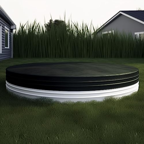 9ft Extra Large Round Stock Tank Pool Cover - 420d Oxford Cloth Stock Tank Pool Cover Protector - Waterproof Stock Tank Pool Cover Accessories for Water Tank Hot Tub - Thumbnail 6