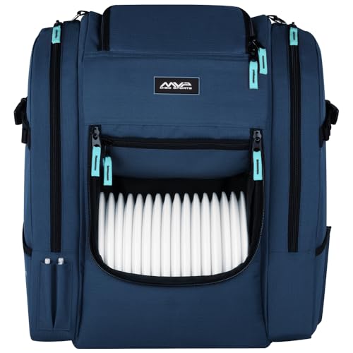 MVP Disc Sports Voyager Lite Backpack Disc Golf Bag (Blue)