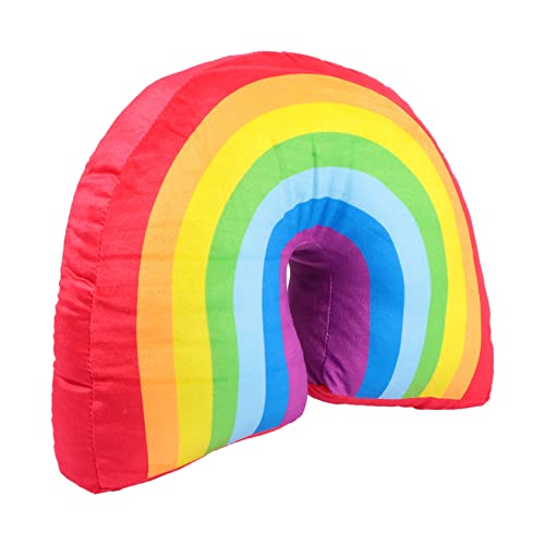 DECHOUS 1pc Rainbow Shape Pillow Plush Decorative Cushion for Boys and Girls Room Dec