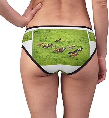 Herd Of Wild Pony Horses Panties, Herd Of Wild Pony Horses Underwear, Briefs, Cotton Briefs, Panties For Women