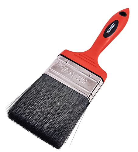 Amtech G4375 3 inch Paint Brush (75mm), No Bristle Loss design, Soft Grip and available as 0.5”, 1”, 1.5”, 2”, 2.5” and 4”