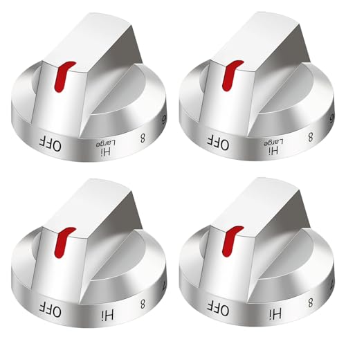 DG94-03500A/Z Electric Stove Knob with Stainless Steel Reinforcement Ring Replacement for Samsung DG94-03500V DG94-03500W and More Replacement NE63T8111SS/AA NE63T8311SS/AA NE63T8751SS/AA