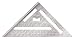 7 in. Johnny Square Professional Aluminum Rafter Square with Out Manual