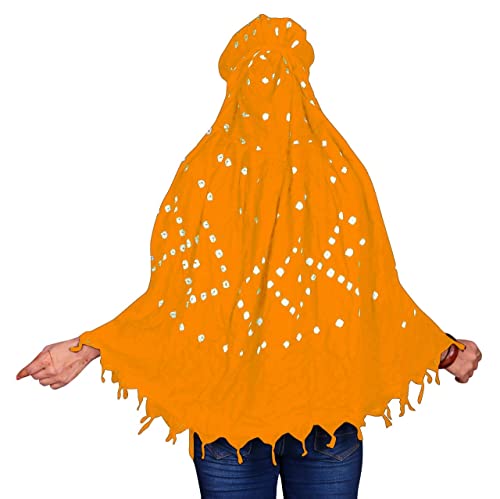 Image of Cotton Long Scarf Cum Mask Scarves Usable for Vehicle Driver | White Printed Design Fabric | Universal Size | Soft & Breathable Sun Protection | For Girl & Women