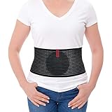 ORTONYX Umbilical Hernia Belt for Women and Men - Abdominal Support Binder with Compression Pad - Navel Ventral Epigastric Incisional and Belly Button Hernias Surgery Prevention Aid (Small - Medium)