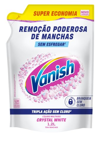 Vanish Tira Manchas Líquido Crystal White para Roupas Brancas 1,2L
