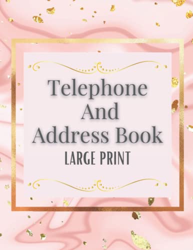 Address Book: Large Print Floral Address and Phone Number Logbook with Alphabetical Tabs for Seniors/Women: Cute Address Book For Older Ladies | ... Addresses, Email, Work Phone And More