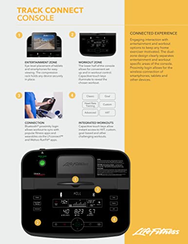 Image of Life Fitness Treadmill with Track Connect Console