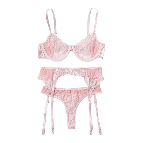 Costume sexy et sous-vêtements avec G-string jarretière chemises de nuit femme évider