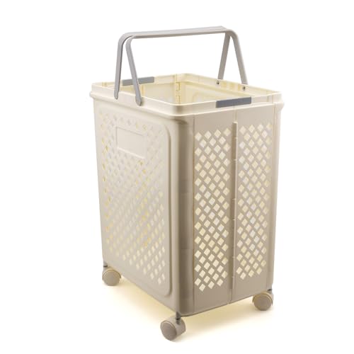 Cesta plegable para la ropa sucia, cesta de lavandería extraíble, cesta de almacenamiento de ropa para apartamento, baño, dormitorio, dormitorio, 44 x 35 x 26,8 cm