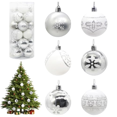30 Stück Weihnachtskugeln Weihnachtsdeko Set, 6cm...