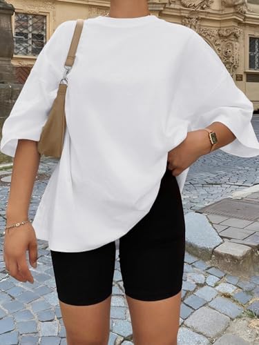 Image of Trendy Queen Womens Oversized T-Shirts Short Sleeves Workout Tops | Casual Summer Gym Tees Plus Size Fashion Clothes 2026