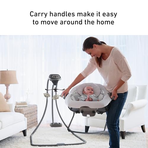 Image of Graco DuetConnect LX Portable Baby Swing and Bouncer, Multi-Direction Baby Bouncer Seat, Multiple Swing Speeds, Great Gift for New Parents, Redmond