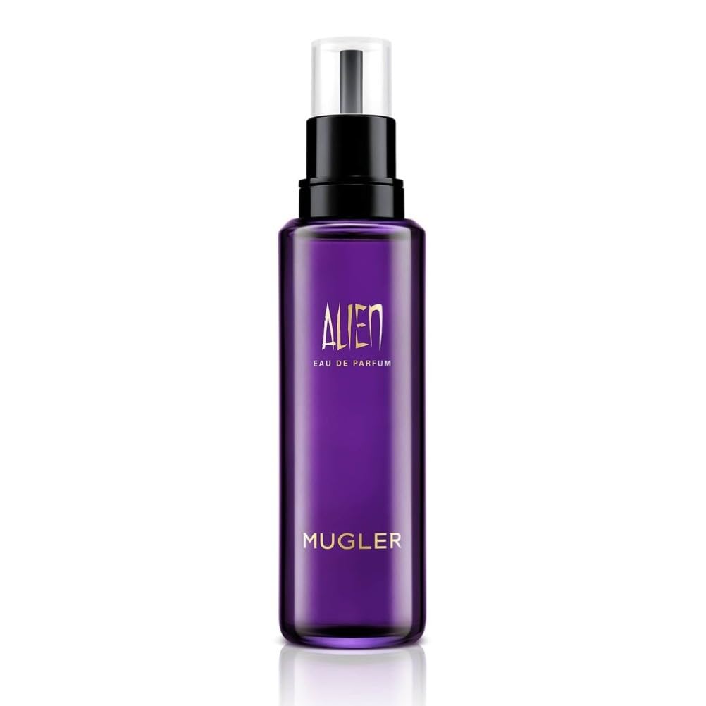 Mugler Alien Eau de Parfum for Women, Ambery Woody Floral Fragrance, featuring Jasmine Sambac, Cashmeran Wood, White Amber, Powerful, Sensual, Radiant Scent, Long-Lasting